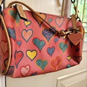 Dooney and Bourke Mini Hearts Collection Purse Shoulder Bag